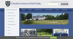 Desktop Screenshot of cheshiregolf.org.uk