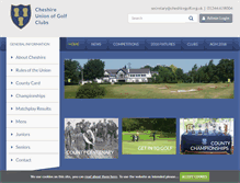Tablet Screenshot of cheshiregolf.org.uk